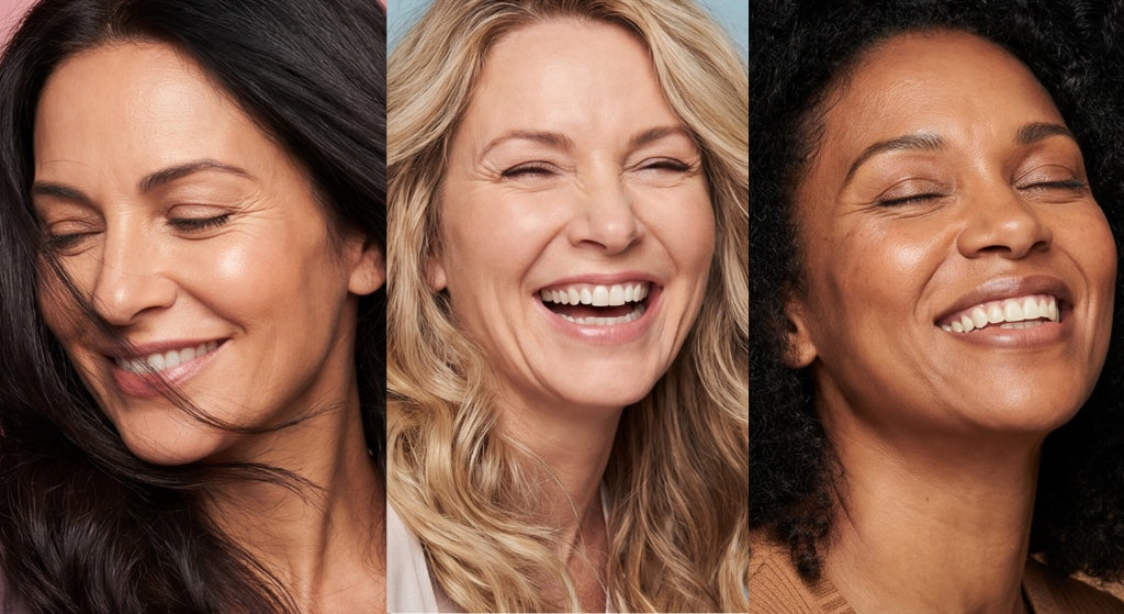 Trois femmes souriantes