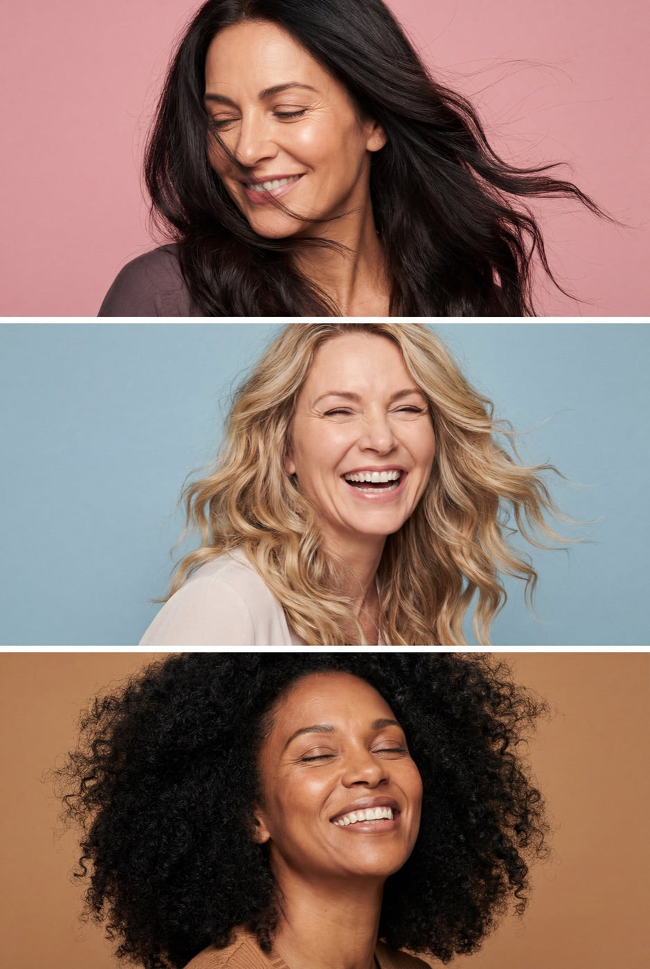 Trois femmes souriantes